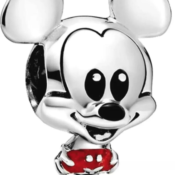 Pandora Disney Mickey & Minnie Mouse SS ALE Charm Bracelet Bead Set 2 Beads NEW! - Picture 4 of 7